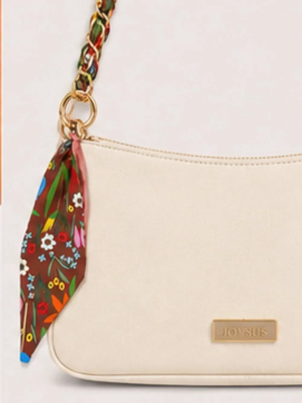 Ribbon Chain Phone Crossbody Lanyard with clear Tether Patch